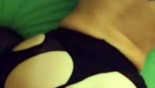 Blonde Teacher Teases in Stockings and Panties