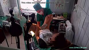 Patient gets gyno exam bdsm hospital nurse toys vibrator fetish