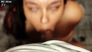 mc akira bends over bedroom takes big cock anal creampie then ass to mouth sucking juicy brunette ass 🔥💦