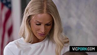 naughty coed emma hix rides black teacher's monster cock deep