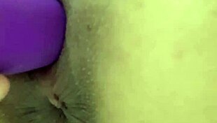 Waking up soaked with horniness the amateur fetish doll sits on her favorite huge vibrator grinding hard