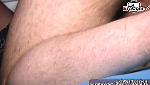 Curious German housewife milf tempts stepson with retro taboo bedroom seduction