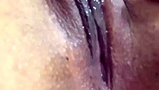 Waking up soaked with horniness the amateur fetish doll sits on her favorite huge vibrator grinding hard