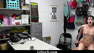 hey birthday shoplifter caught bending over for officer's rough punishment?