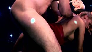 blonde milf mom bent over bed doggystyle deepthroat tits bouncing shaved pussy gaping