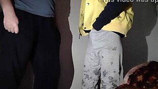 stepmom sneaks peeks while i masturbate then joins for hot lesbian orgasm sex