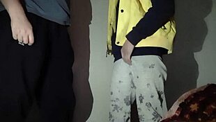 stepmom sneaks peeks while i masturbate then joins for hot lesbian orgasm sex