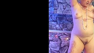 hotwife steffi's huge pussy lips dance dirty in lingerie tease!!