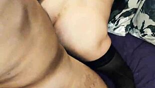 graceful milf in fishnets spreads legs for pov homemade pounding.