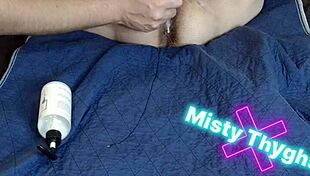 Chubby BBW stepmom squirts wildly on fat dildo toys