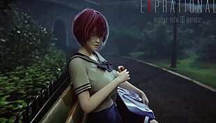 milf's huge shaved boobs and pussy bounce on big cock missionary