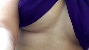 desi indian hotwife slut teases big tits pussy in sexy wife showdown