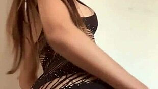 sexy roommate in lingerie teases with natural tits and small waist—what would you do?