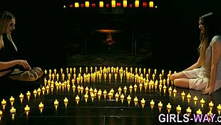 Three Hot Babes Finger and Trib in Steamy Lesbian Ecstasy