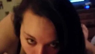 my fat bbw girlfriend gags deep on throbbing cock