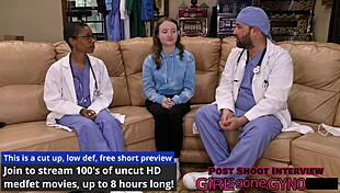 yo check out this perv doctor dominating serena morgan in hospital roleplay... handcuffs and all