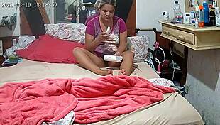 Paty Bumbum's feverish body reveals her always wet hairy latina pussy naked