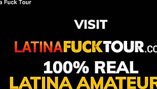 Amateur latina slut grinds long-haired tourist's monster cock hungrily