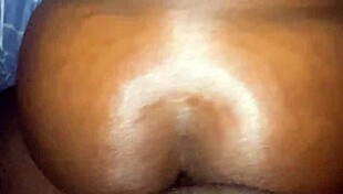 curvy ebony beauty's homemade ass fucking by sweet black cock left me moaning hard