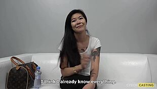 akasha colin meets the czech casting team as an asian hopeful