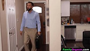 mother-in-law rubdown turns into hard workplace fuckery