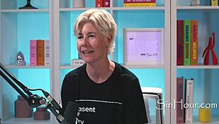 lilly bell spills all in her horny casting interview then masturbates those big tits