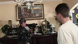 300kg granny takes hard pounding