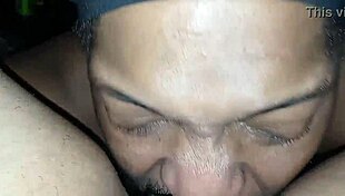 angelg and kuzz sneak in late night pussy licking feast