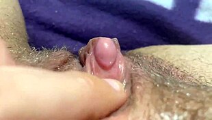 Huge clitoris throbs under fingers in extreme closeup jerk to orgasm