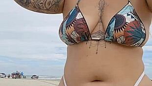 Beach flashing panties exhibitionist african usa young married men attention fuck