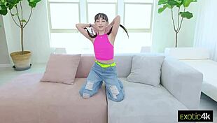 ronnie violet babe oil my tight cunt up for monster cock pounding creampie