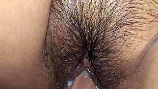 Latina couple masturbates wet pussy then creampie intercourse