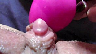closeup of throbbing big clit pulsing through intense pussy orgasm