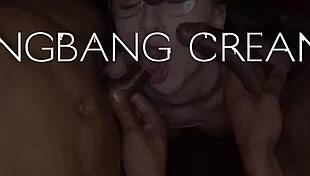 Big titted milf gangbang creampie deepthroat doggystyle riding sideways spitting