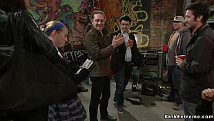 Preacher's teen gets group fucked outdoors, humiliated and bound for public eyes?