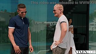 Vixen Lia's Petite Body Rides Cock Cowgirl Deepthroat Doggystyle Cum