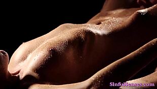 Close-Up Bent-Over Cowgirl Doggystyle Couple Rides Huge Shaved Big Cock