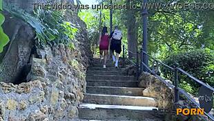 Nympho Latina fucks friend rough on Seville street. Public quickie orgasm got you hard yet?