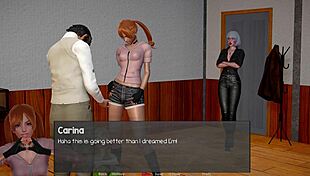 Headmaster's big tits fantasy play unfolds with golden temptation master