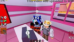Roblox Jailbreak Cop Milf Delivers Intense Titty Fuck and Creampie Blowjob Action