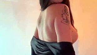 hot milf secretary strips slow rips clothes bounces big tits ass