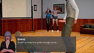 Headmaster's big tits fantasy play unfolds with golden temptation master