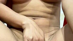 Young girl trembles with ecstasy showing rich body to orgasm