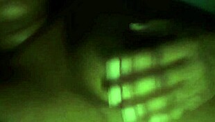 Late night ebony chubby babe licks her own nipples feeling pure horny bliss while groping fat tits solo