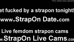 you relax as i slowly slide my thick strapon deep into your tight ass