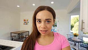 Naughty Stepdaughter Caught Sneaking Out Takes Monster Cock Deepthroat Punish