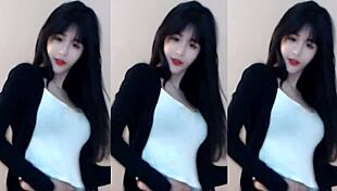 cute chinese girl dances wildly on sexy roller coaster thrill