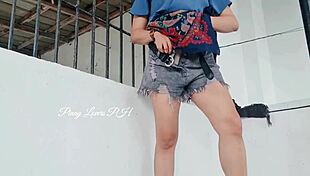 Pinay Student Bent Over Cemetery for Teacher Creampie