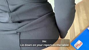 Secretary's slutty holes filled with cum intrigue