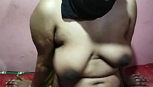 rough pounding stretches desi girl's huge natural boobs jiggling